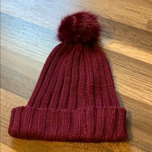 Wine colored beanie